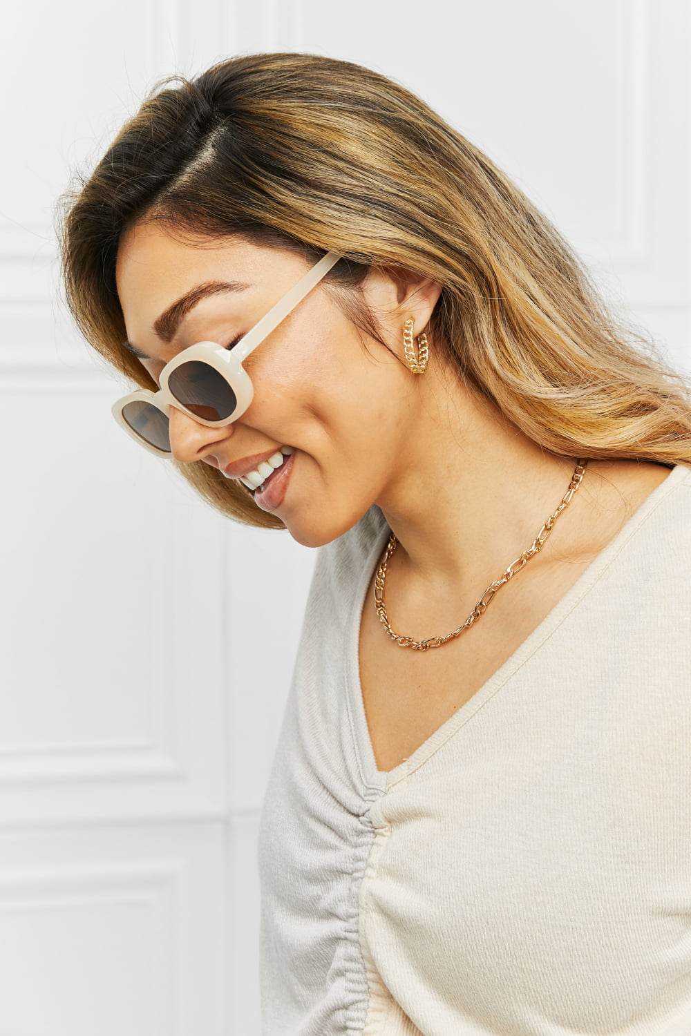 Oval Full Rim Sunglasses - Hovatok