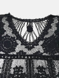 Lace Round Neck Cover-Up - Hovatok