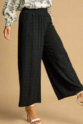 Umgee Full Size High Waisted Embellished Linen Pants Plus Size - Hovatok