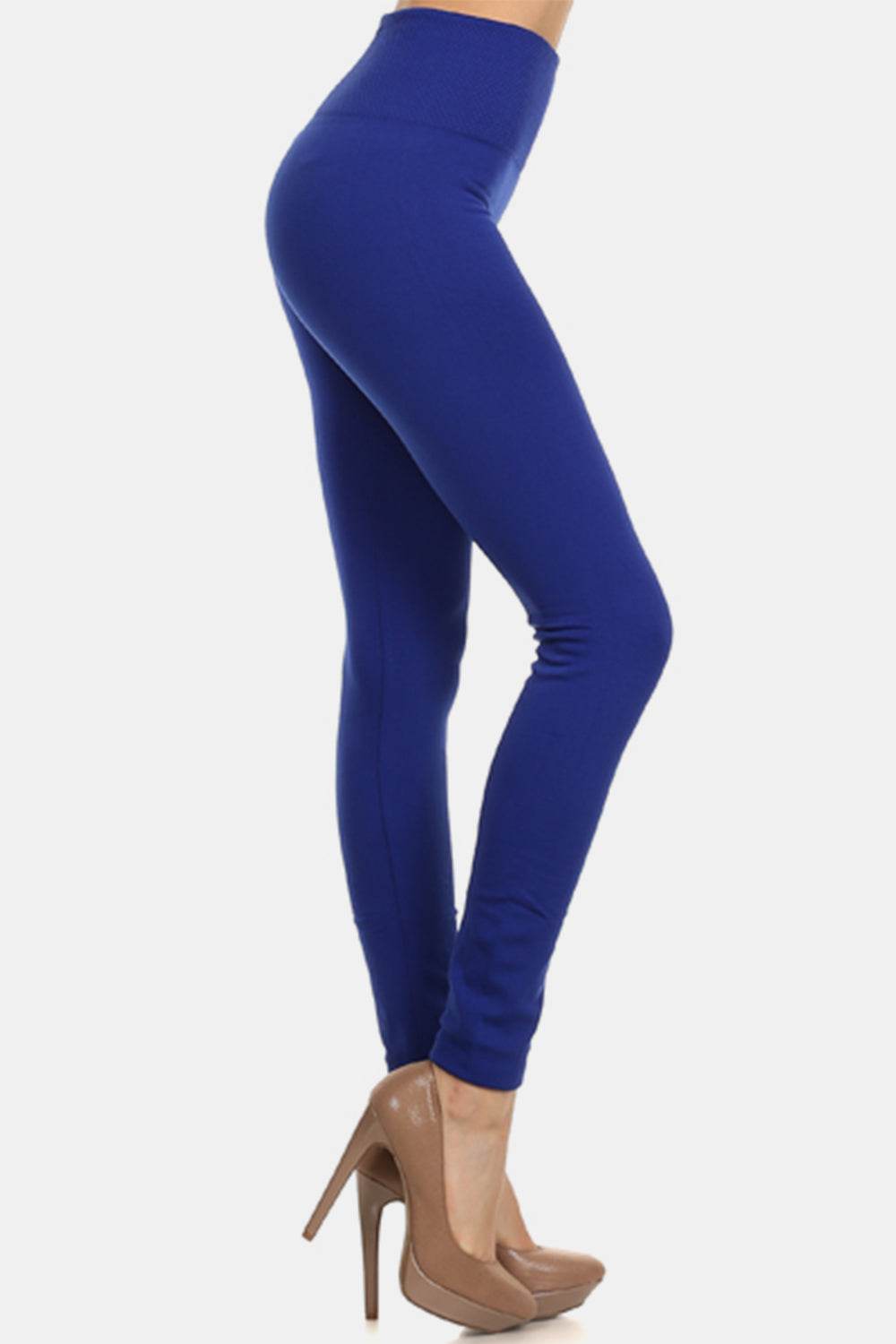 Yelete Seamless High Waist Fleece Leggings - Hovatok