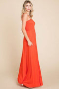 Culture Code Full Size Smocked Cami Maxi Dress with Pockets - Hovatok