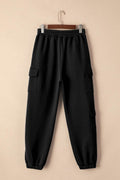 Pocketed Elastic Waist Active Joggers - Hovatok
