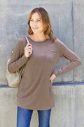 Basic Bae Full Size Round Neck Long Sleeve Top - Hovatok