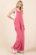 Culture Code Full Size Sleeveless Wide Leg Jumpsuit with Pockets - Hovatok