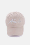 Zenana Washed ATLANTA Embroidered Baseball Cap - Hovatok