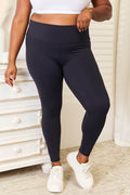 Double Take Wide Waistband Sports Leggings - Hovatok