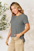 Basic Bae Full Size Round Neck Short Sleeve T-Shirt - Hovatok