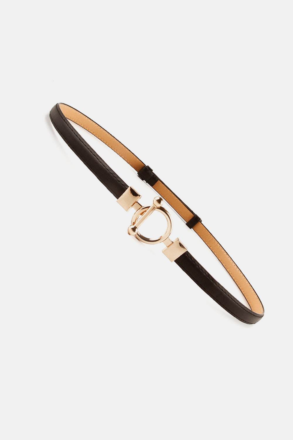 Toggle Buckle Skinny PU Belt - Hovatok
