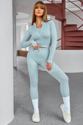 Tank Cropped Active Top and Pants Set - Hovatok