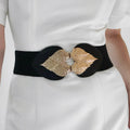 Alloy Leaf Buckle Elastic Belt - Hovatok