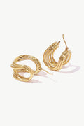 U-Shaped Hoop Earrings - Hovatok