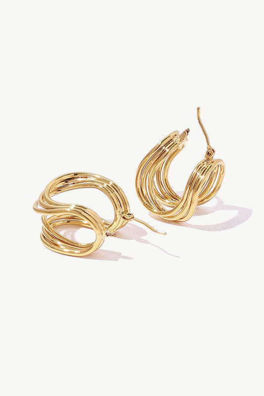 U-Shaped Hoop Earrings - Hovatok