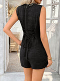 Devine Button Down Sleeveless Top and Shorts Set - Hovatok