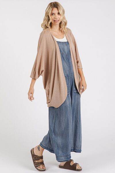 Mittoshop Open Front Batwing Sleeve Cardigan - Hovatok