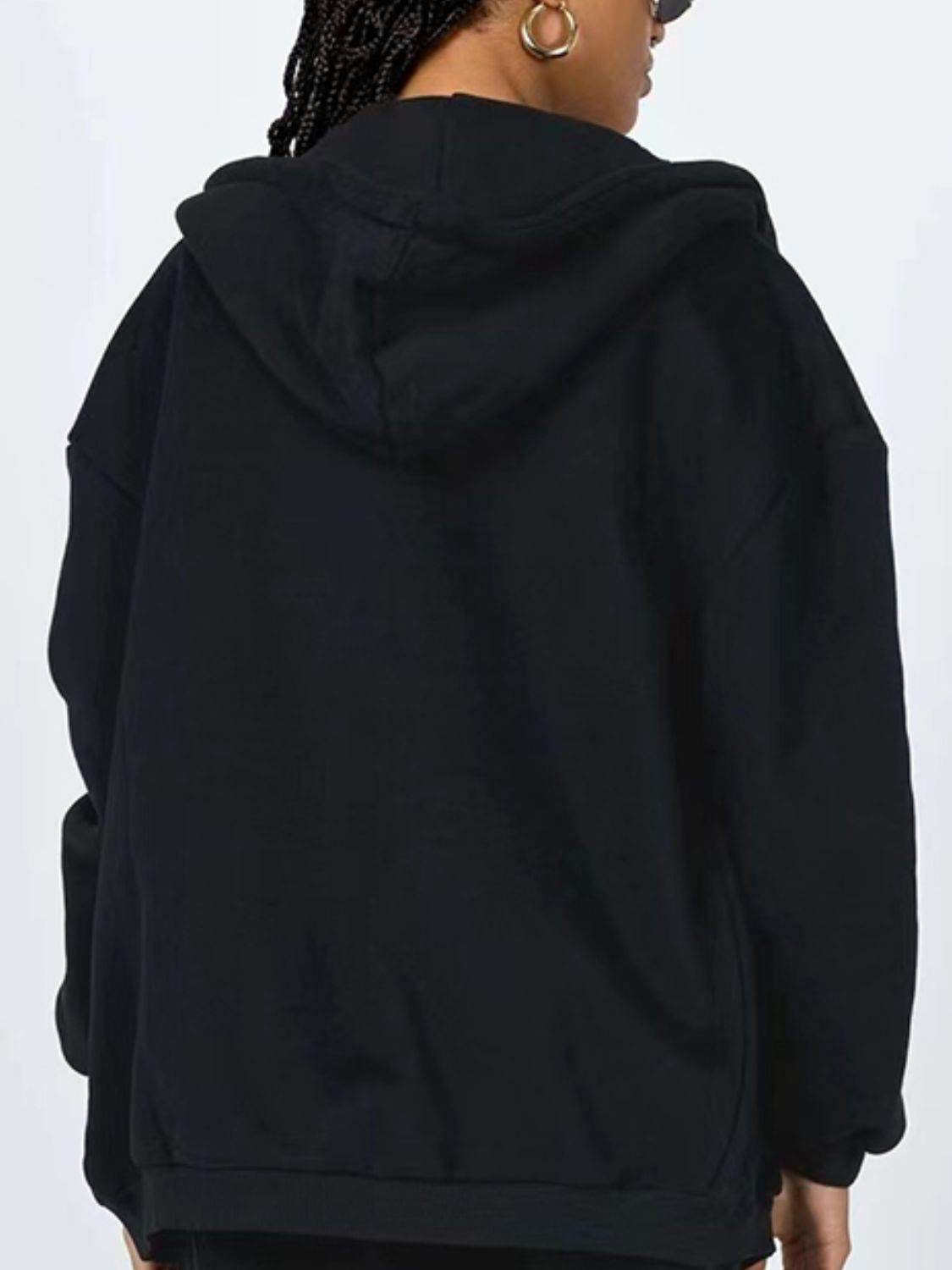 Zip-Up Drawstring Hoodie - Hovatok