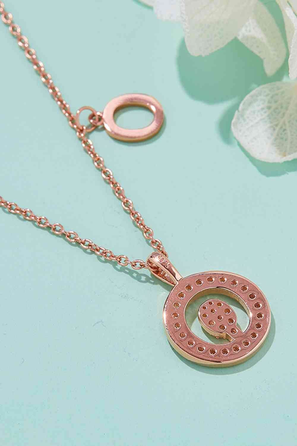 Adored Moissanite K to T Pendant Necklace - Hovatok