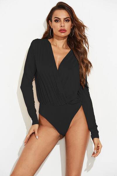 Surplice Long Sleeve Bodysuit - Hovatok