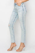 Risen Full Size High Rise Distressed Skinny Jeans - Hovatok