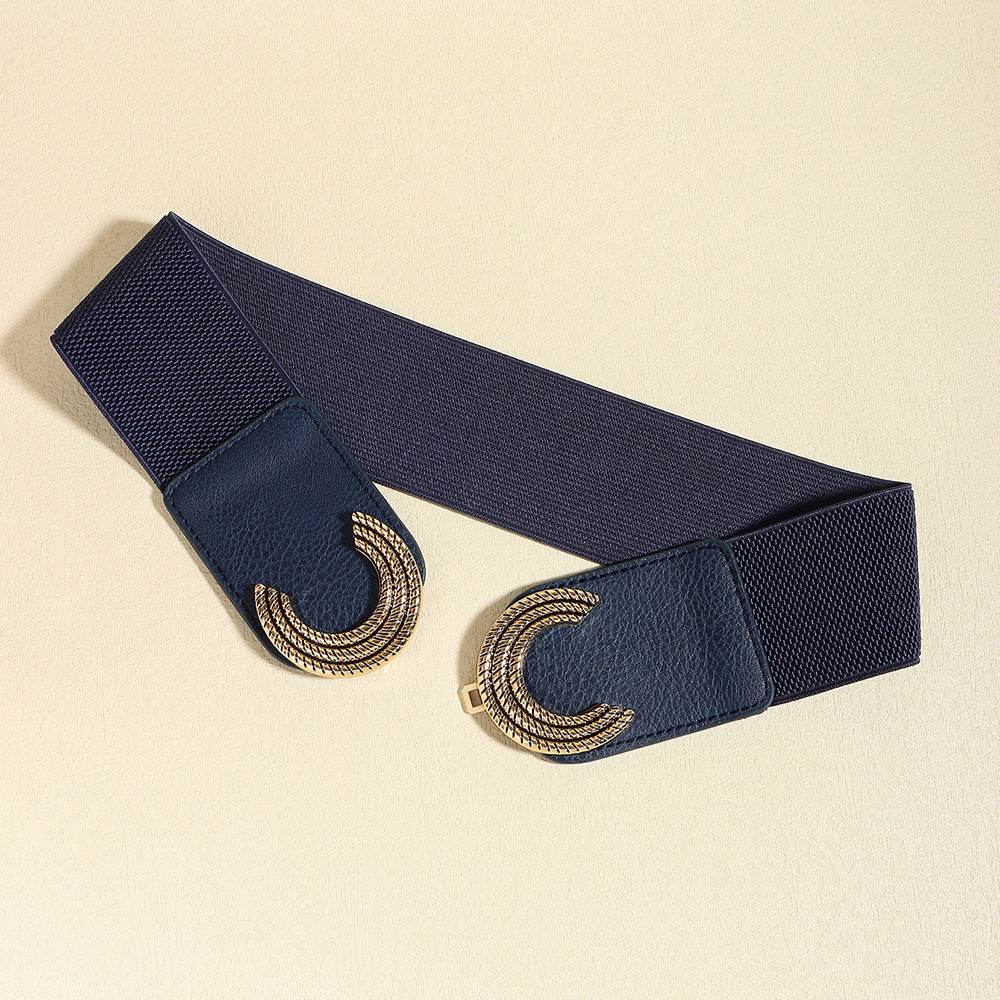 Double C Buckle Elastic Belt - Hovatok