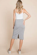 BOMBOM Elastic Waist Pencil Skirt - Hovatok