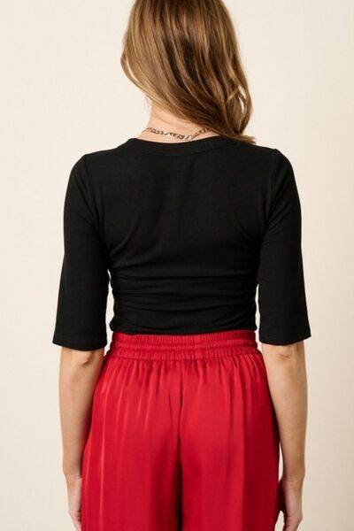 Mittoshop Round Neck Half Sleeve T-Shirt - Hovatok