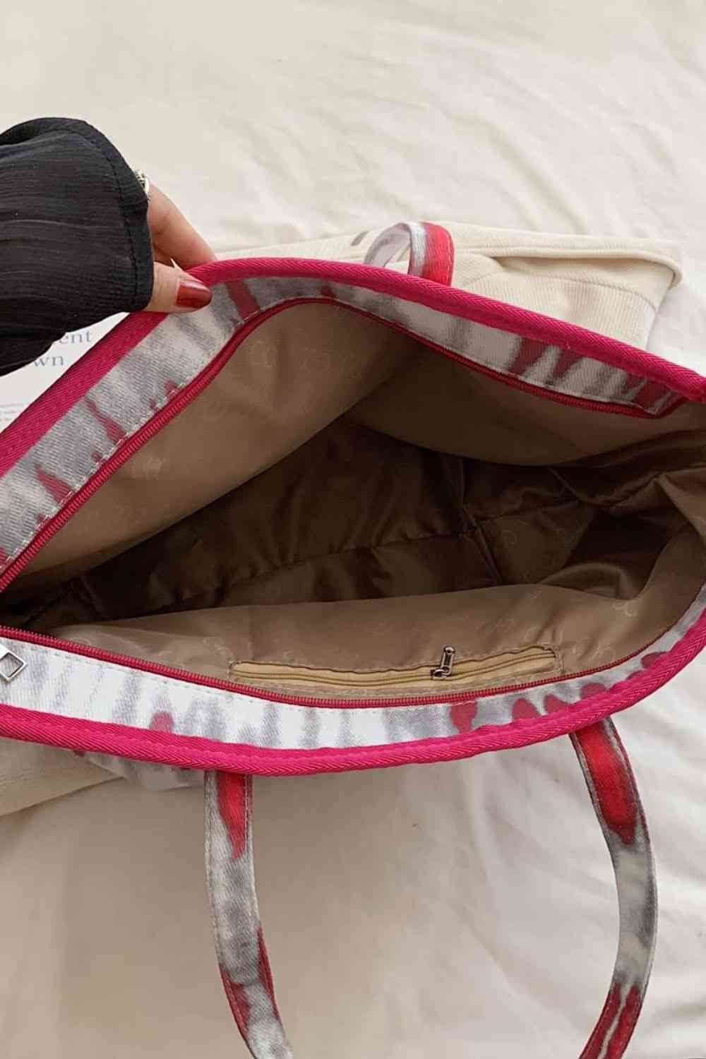 Printed PU Leather Tote Bag - Hovatok