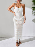 Openwork Scoop Neck Cover-Up Dress - Hovatok