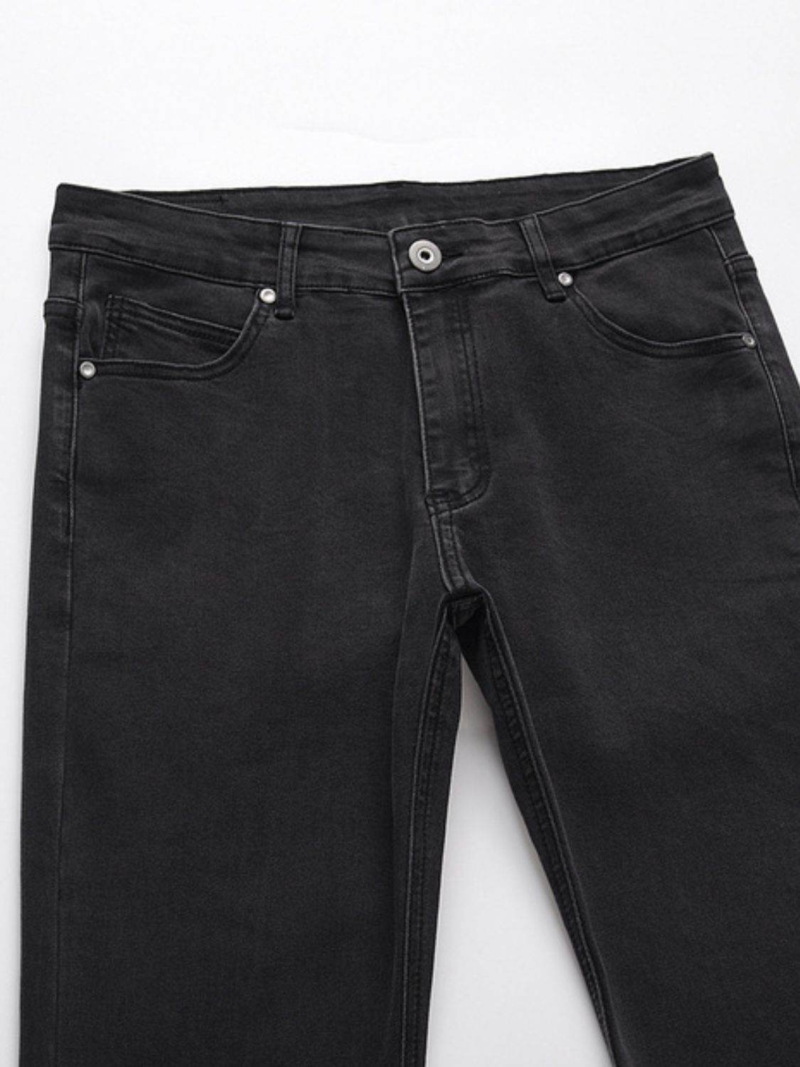 Men's Washed Bootcut Jeans - Hovatok
