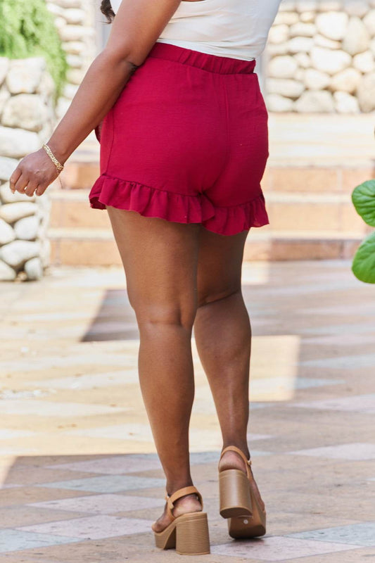 GeeGee Remember Me Plus Size Ruffled Hem Skort - Hovatok