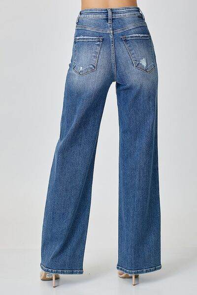RISEN High Waist Jeans with Pockets - Hovatok