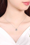 Adored Moissanite Lock Pendant Necklace - Hovatok