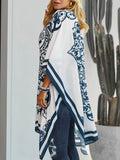 Printed Open Front Cover-Up - Hovatok