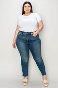 Judy Blue Full Size Tummy Control High Waist Slim Jeans - Hovatok
