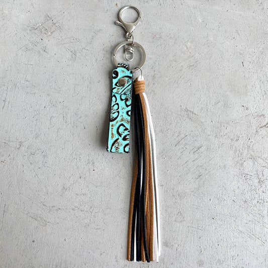 Genuine Leather Tassel Keychain - Hovatok