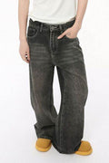 Wide Leg Men's Jeans with Pockets - Hovatok