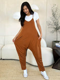 Double Take Full Size Sleeveless V-Neck Pocketed Jumpsuit - Hovatok
