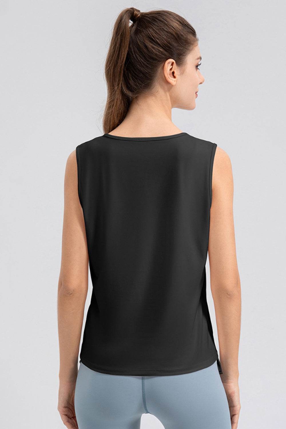 Notched Wide Strap Active Tank - Hovatok