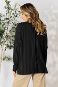 Basic Bae Full Size Ribbed Round Neck Slit Knit Top - Hovatok