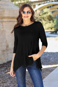 Basic Bae Full Size Round Neck Pocketed T-Shirt - Hovatok