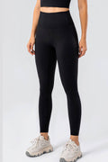 High Waist Wide Waistband Active Leggings - Hovatok