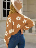 Angel Wings Flower Open Front Long Sleeve Cardigan - Hovatok
