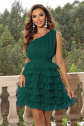 One-Shoulder Sleeveless Dress - Hovatok