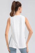Slit Round Neck Tank - Hovatok