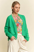 Davi & Dani Open Front Drop Shoulder Cardigan - Hovatok