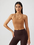Millennia Scoop Neck Active Tank with Detachable Chest Pads - Hovatok