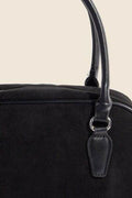 Fame Faux Leather Handle Boxy Handbag - Hovatok