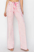 RISEN Full Size High Rise Cargo Pocket Jeans - Hovatok