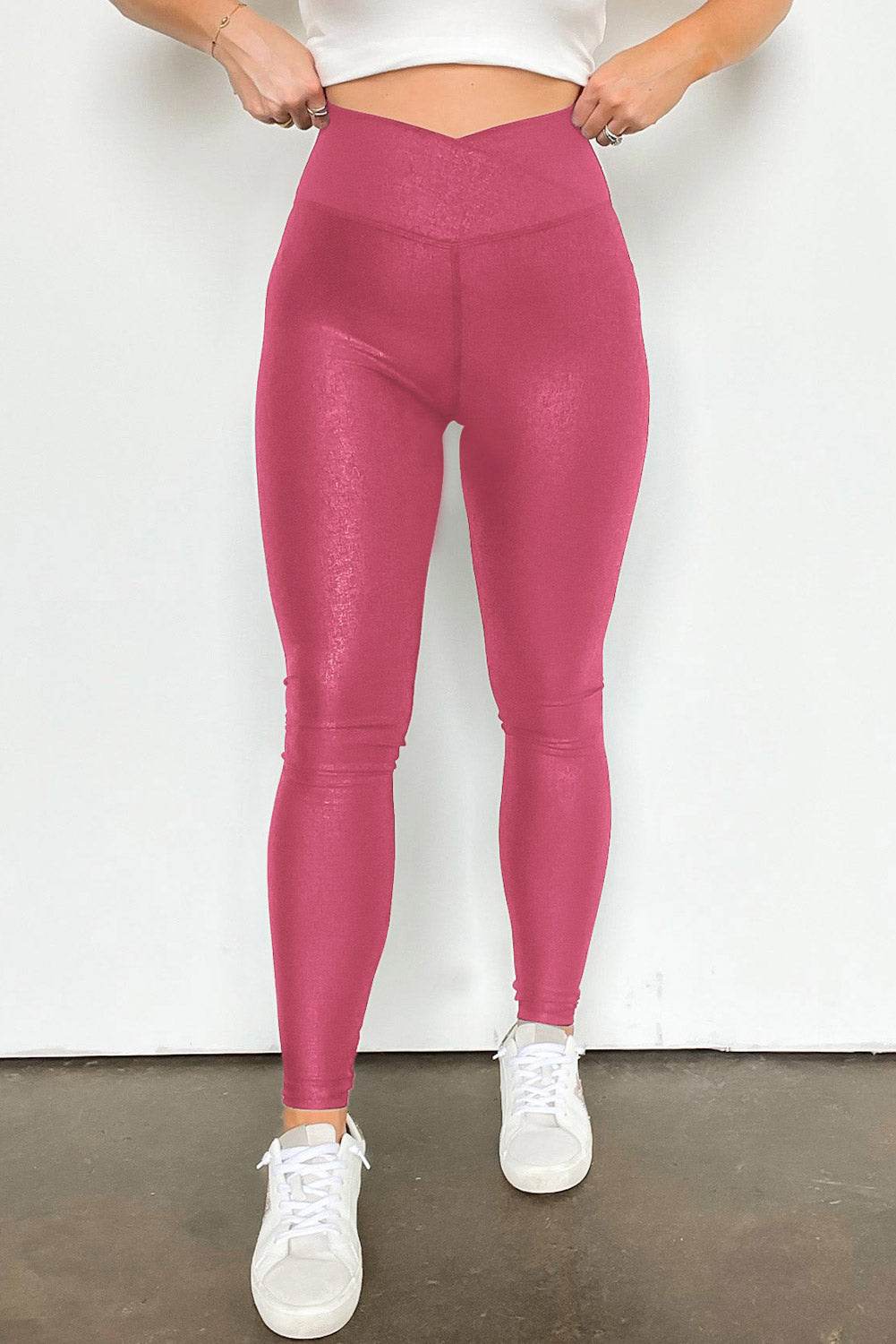Solid High Waist Leggings - Hovatok