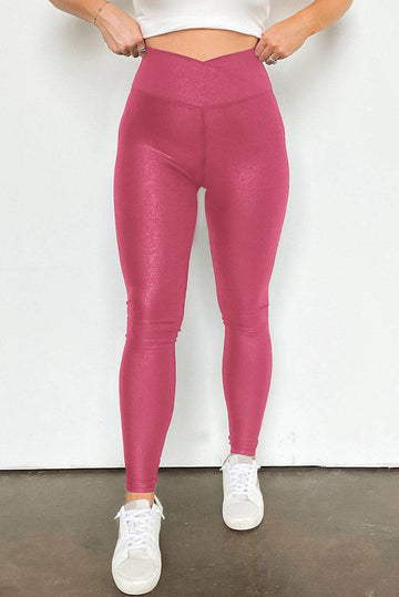 Solid High Waist Leggings - Hovatok