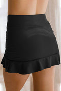 Ruffle Hem Swim Skort - Hovatok